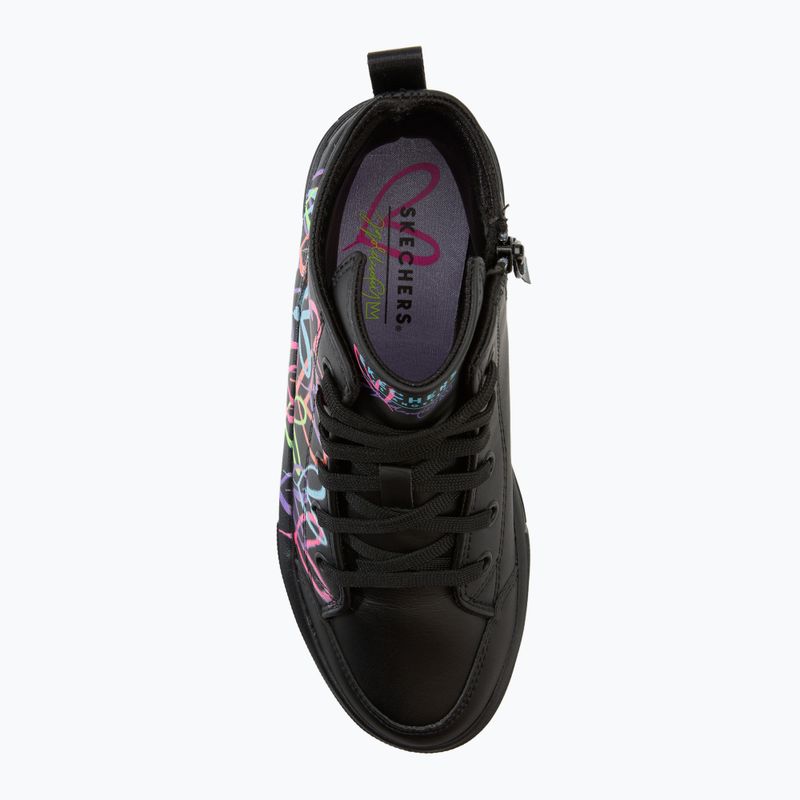 Dětské boty SKECHERS Hyperlift Love Daze black/multicolor 5