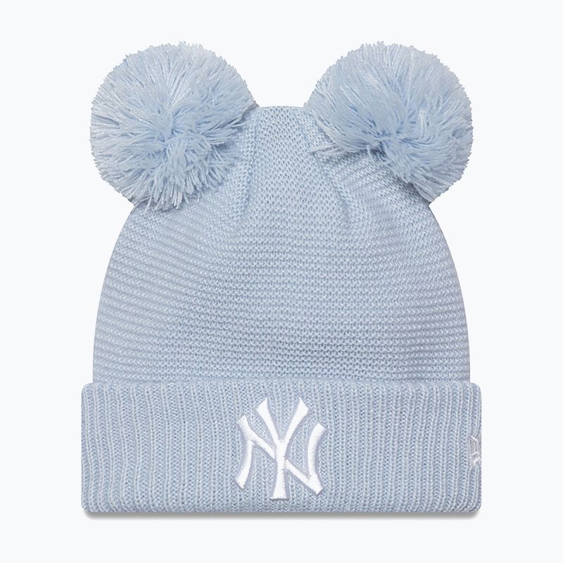 Dámská zimní čepice New Era Wmns Double Pom Nyy pastel blue