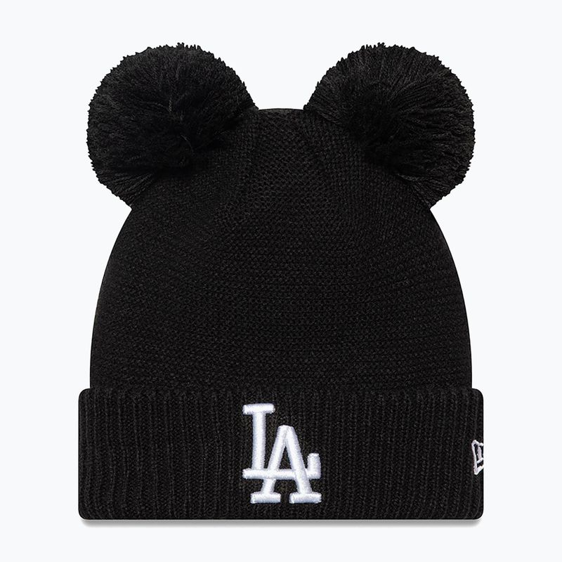 Dámská zimní čepice New Era Wmns Double Pom La Dodgers black