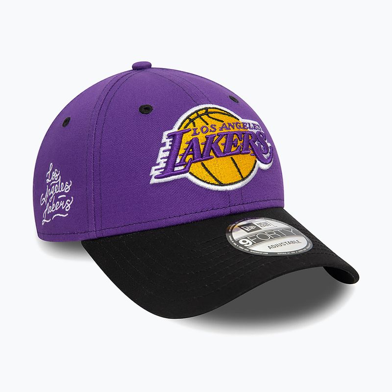 Kšiltovka New Era Side Patch 940 Lakers purple