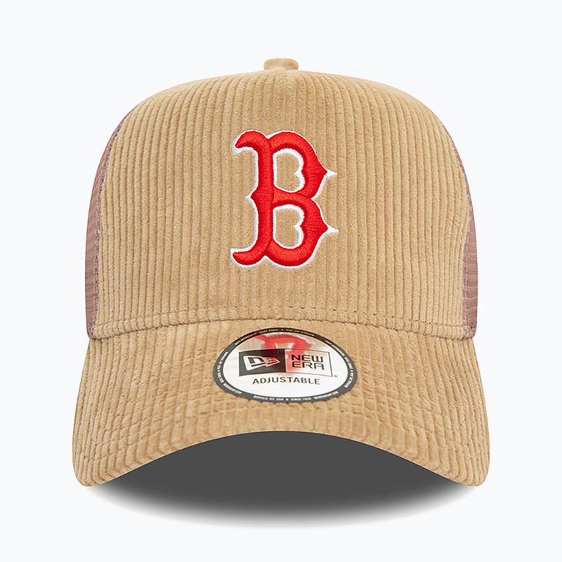 Kšiltovka New Era Cord Trucker Red Sox med beige  3