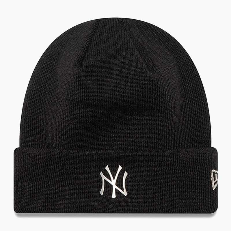 Zimní čepice New Era Metallic Beanie Nyy black