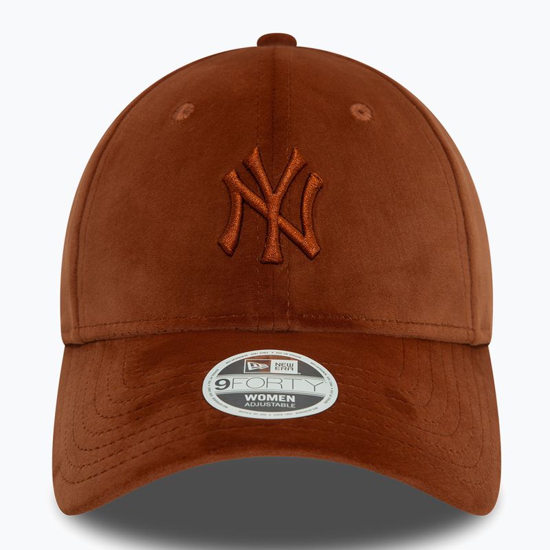 Dámská kšiltovka  New Era Velour Midi 9FORTY New York Yankees brown 3