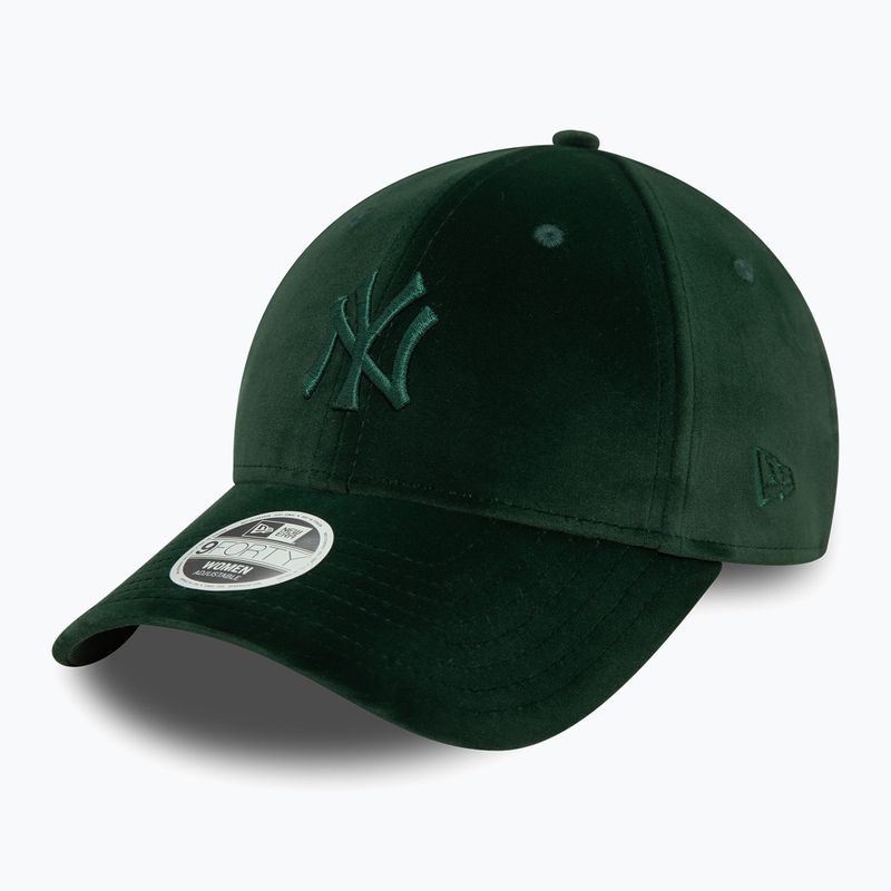 Dámská kšiltovka  New Era Velour Midi 9FORTY New York Yankees dark green 2