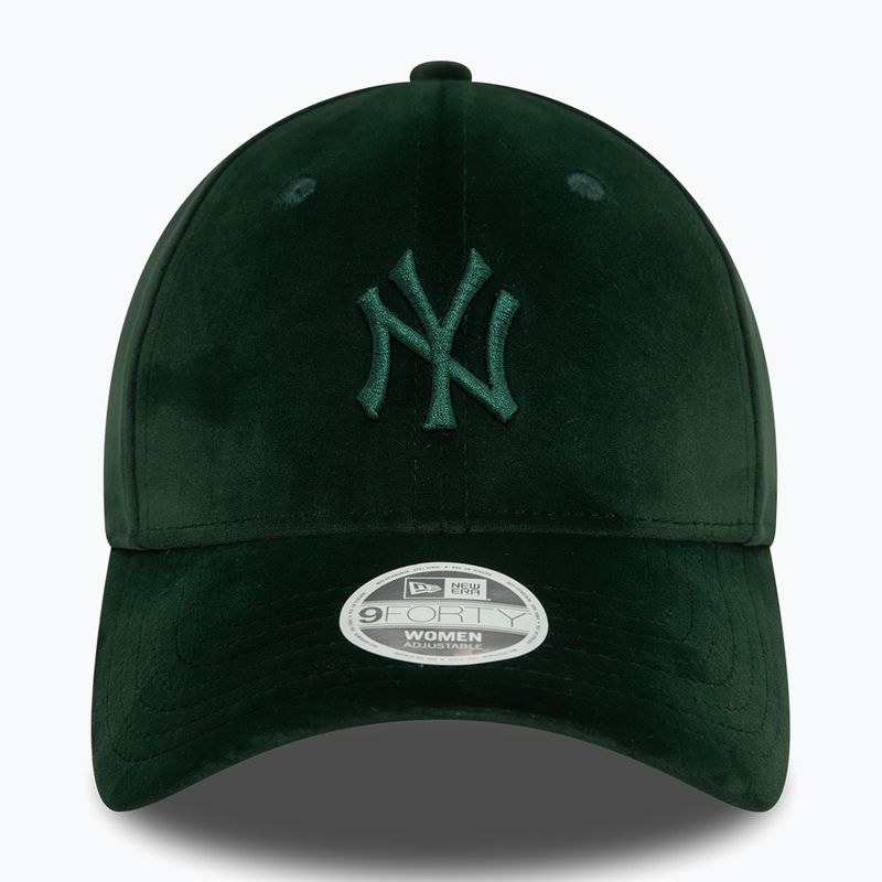 Dámská kšiltovka  New Era Velour Midi 9FORTY New York Yankees dark green 3