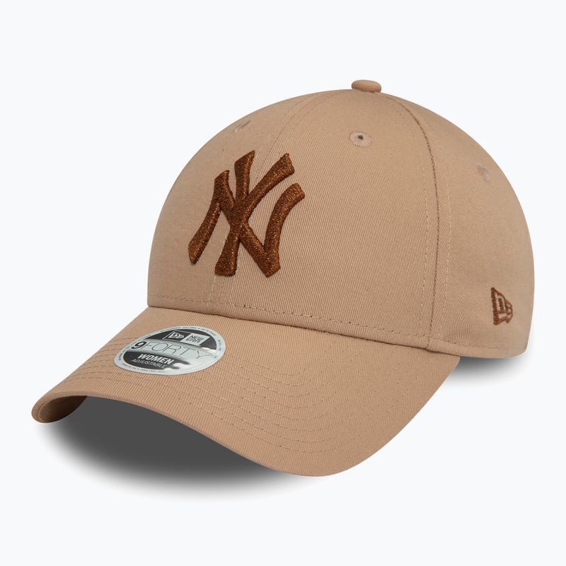 Dámská kšiltovka  New Era Metallic 9FORTY New York Yankees beige 2