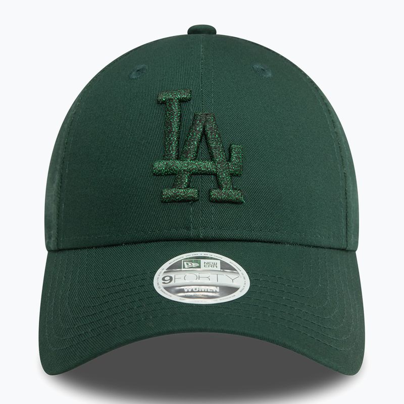 Dámská kšiltovka  New Era Metallic 9FORTY Los Angeles Dodgers dark green 3