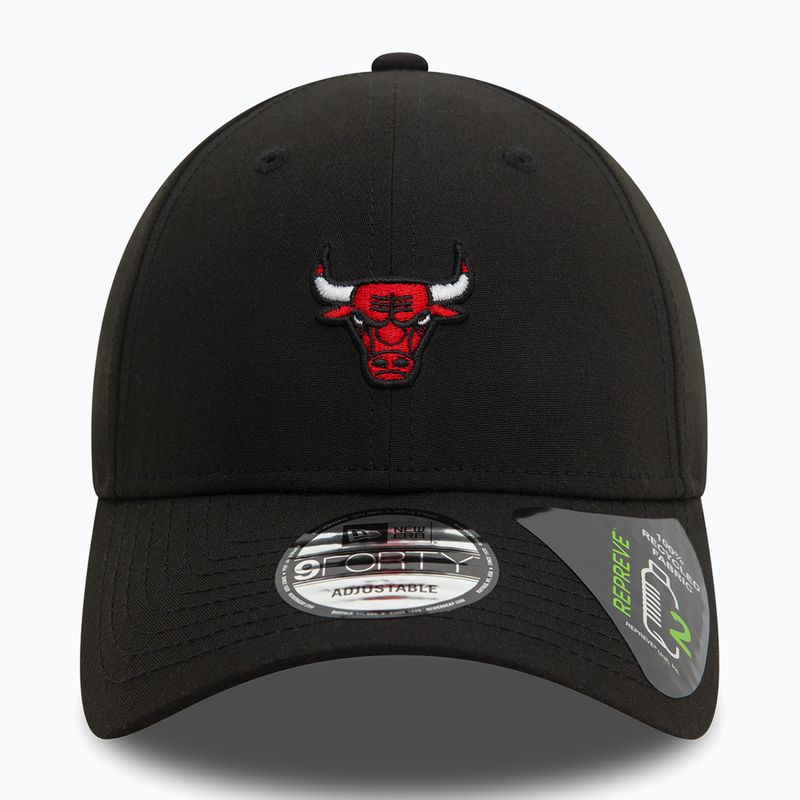 Kšiltovka New Era Repreve Mini Logo 9FORTY Chicago Bulls black 3