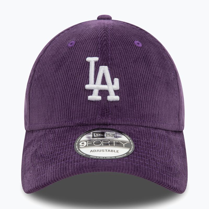 Kšiltovka New Era Cord 9FORTY Los Angeles Dodgers dark purple 3
