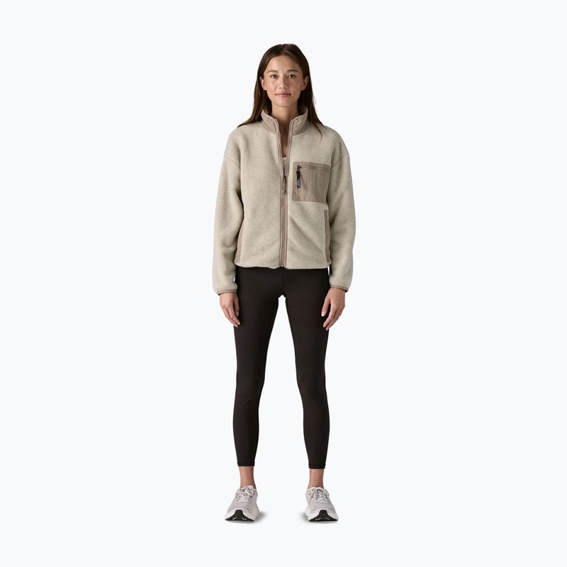 Dámská fleecová mikina Patagonia Synch oatmeal heather w/seabird grey 2