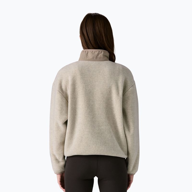 Dámská fleecová mikina Patagonia Synch oatmeal heather w/seabird grey 3