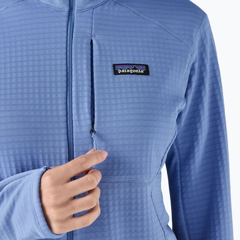 Dámská softshellová bunda Patagonia R1 Hybrid Pullover Hoody abundant blue 9