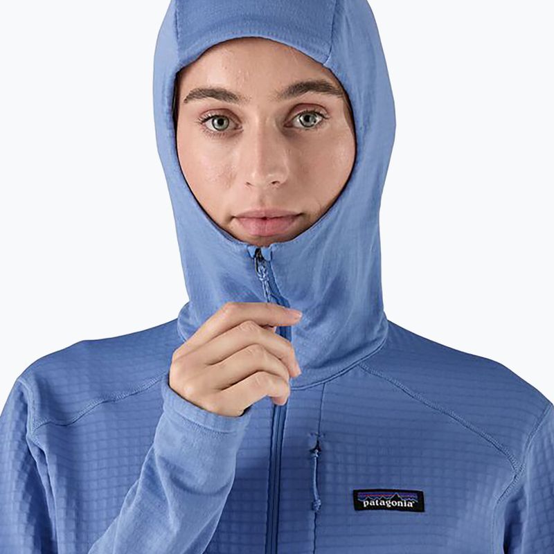 Dámská softshellová bunda Patagonia R1 Hybrid Pullover Hoody abundant blue 5