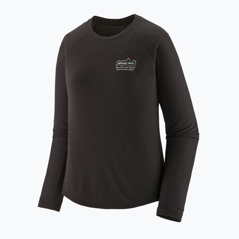 Dámské tričko longsleeve  Patagonia Capilene Cool Trail Graphic unity fitz/black