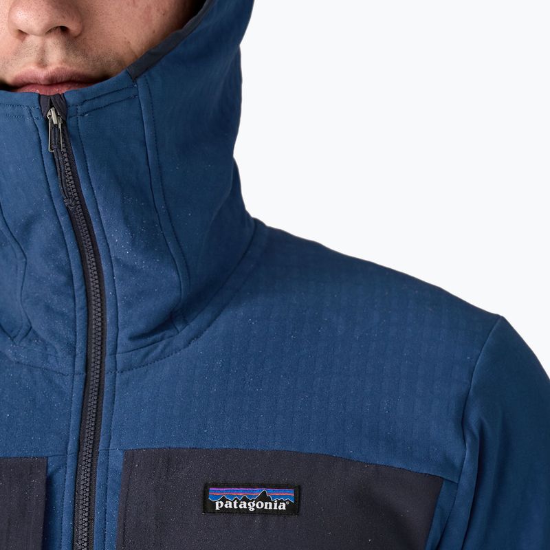 Pánská softshellová bunda Patagonia R2 TechFace Hoody clement blue 6