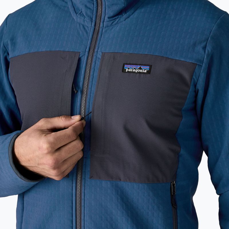 Pánská softshellová bunda Patagonia R2 TechFace Hoody clement blue 7