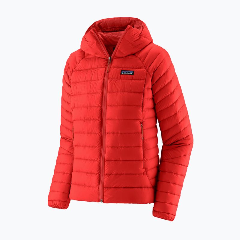 Dámská péřová bunda Patagonia Down Sweater Hoody sizzle red