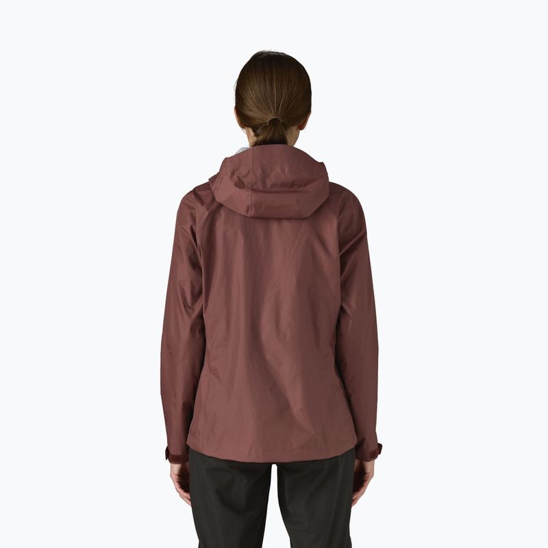 Dámská nepromokavá bunda Patagonia Torrentshell 3L Rain dark ruby 2