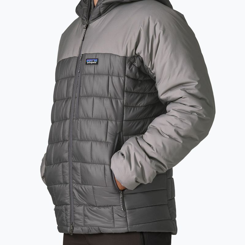 Pánská péřová bunda Patagonia Hi-Loft Nano Puff Hoody forge grey 4
