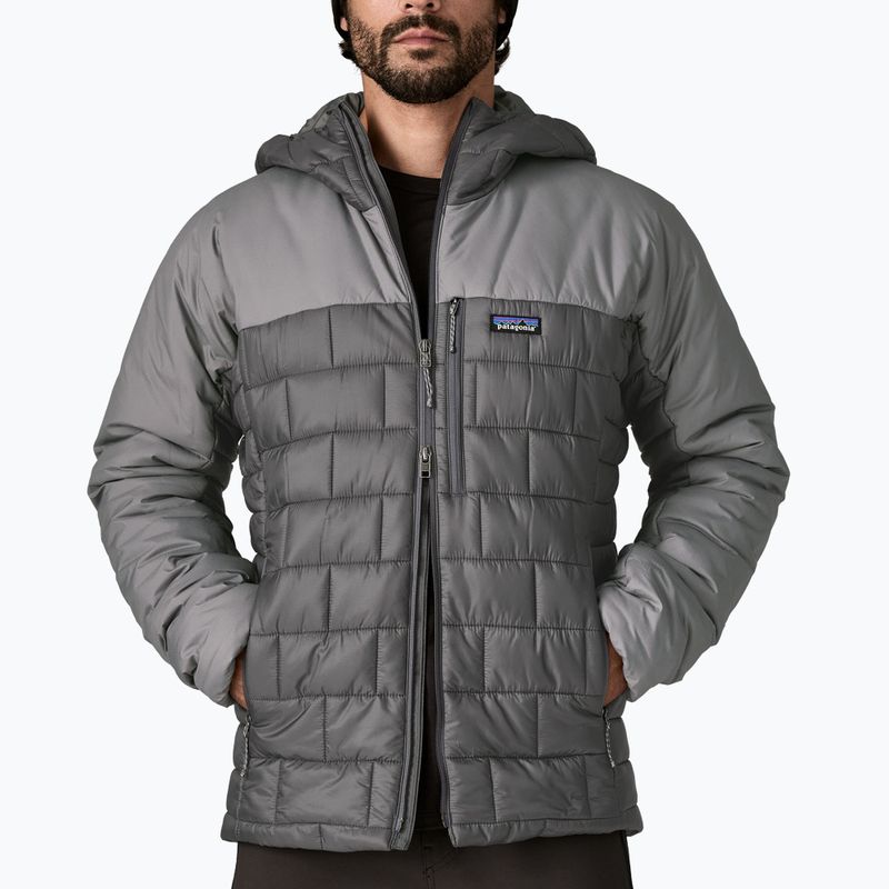 Pánská péřová bunda Patagonia Hi-Loft Nano Puff Hoody forge grey 5