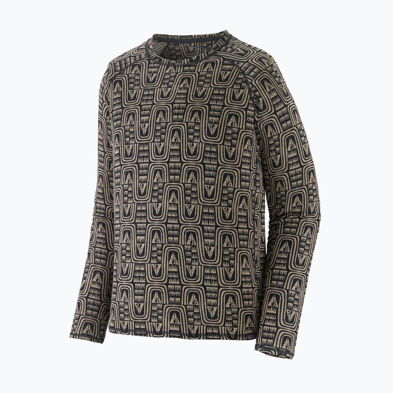 Pánské termotričko Longsleeve Patagonia Cap Mid Weight Crew flow / sunken blue 3