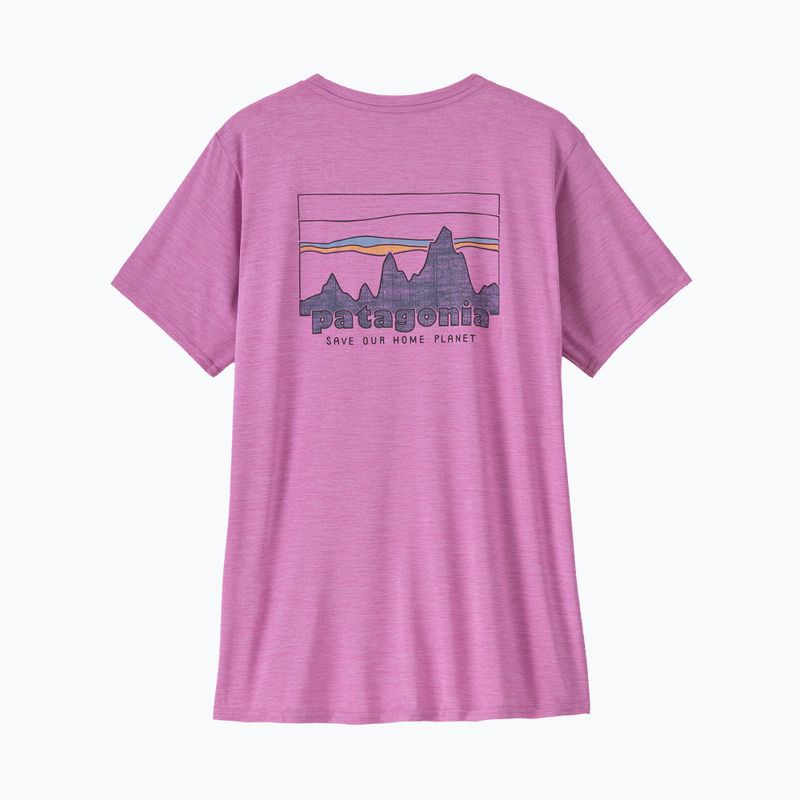 Dámské tričko Patagonia Cap Cool Daily Graphic Shirt '73 skyline / brisk purple x-dye 5