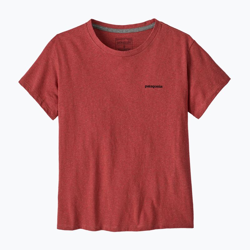 Dámské tričko Patagonia P-6 Logo Responsibili-Tee potters red 3