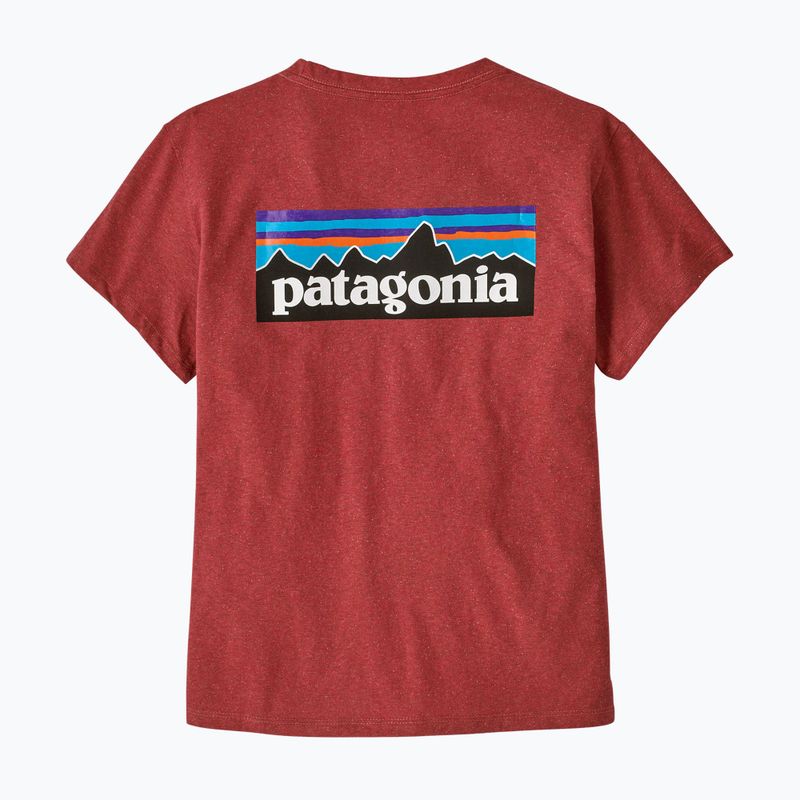 Dámské tričko Patagonia P-6 Logo Responsibili-Tee potters red 4
