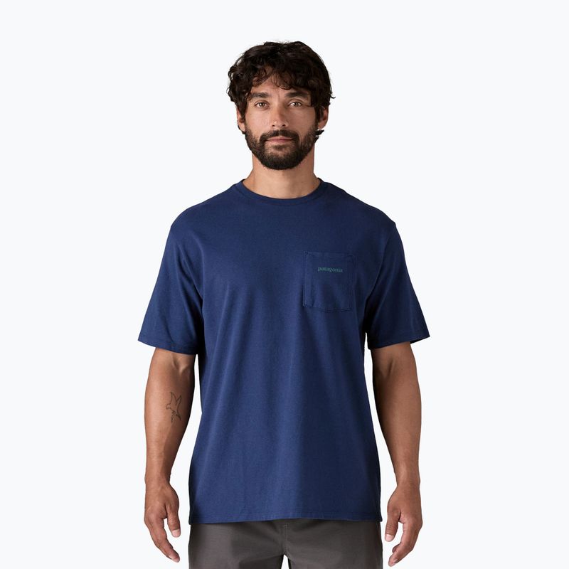 Pánské tričko Patagonia Boardshort Logo Pocket Responsibili clement blue