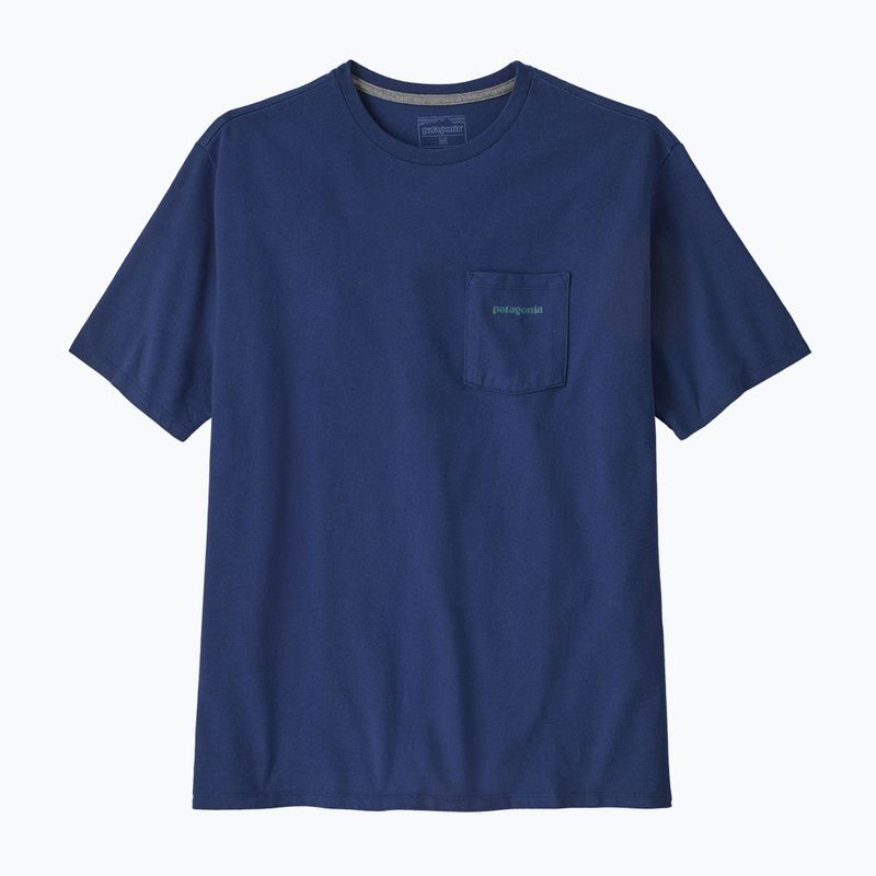 Pánské tričko Patagonia Boardshort Logo Pocket Responsibili clement blue 4