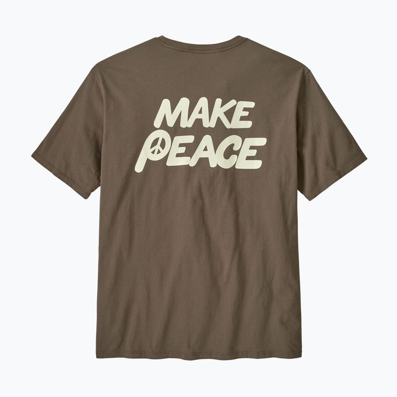 Pánské tričko Patagonia Balance Organic peace seeds / marlow brown 2
