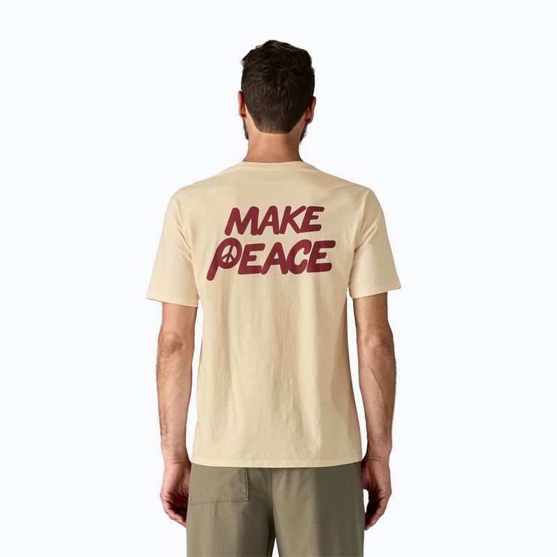 Pánské tričko Patagonia Balance Organic peace seeds / undyed natural 2
