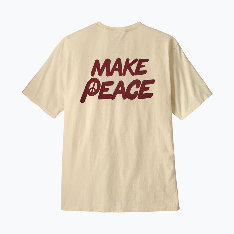Pánské tričko Patagonia Balance Organic peace seeds / undyed natural 3