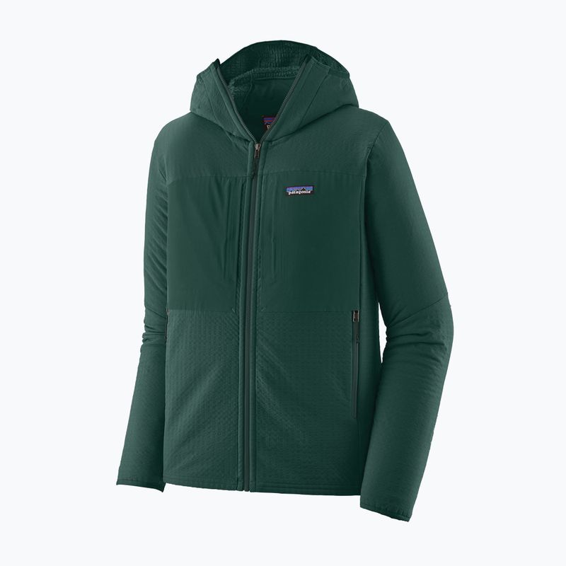 Pánská softshellová bunda Patagonia R2 TechFace Hoody cascade green