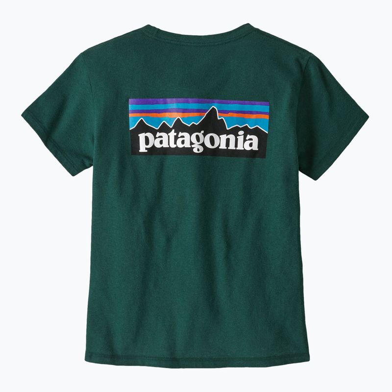 Dámské tričko Patagonia P-6 Logo Responsibili-Tee cascade green 4