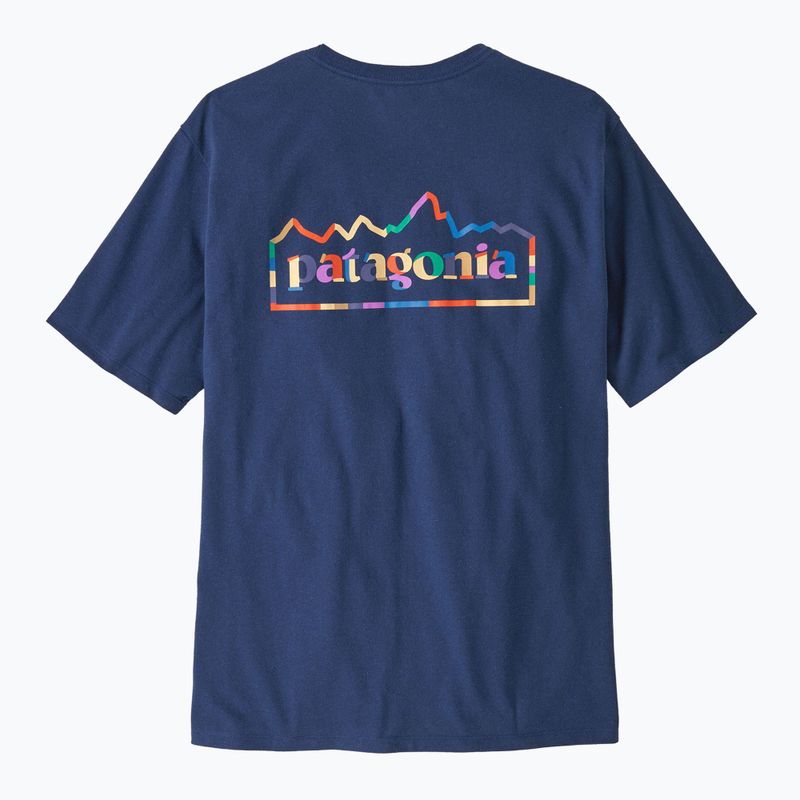Pánské tričko Patagonia Unity Fitz Responsibili clement blue 2
