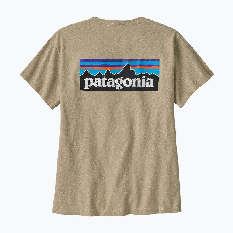 Dámské tričko Patagonia P-6 Logo Responsibili-Tee pumice