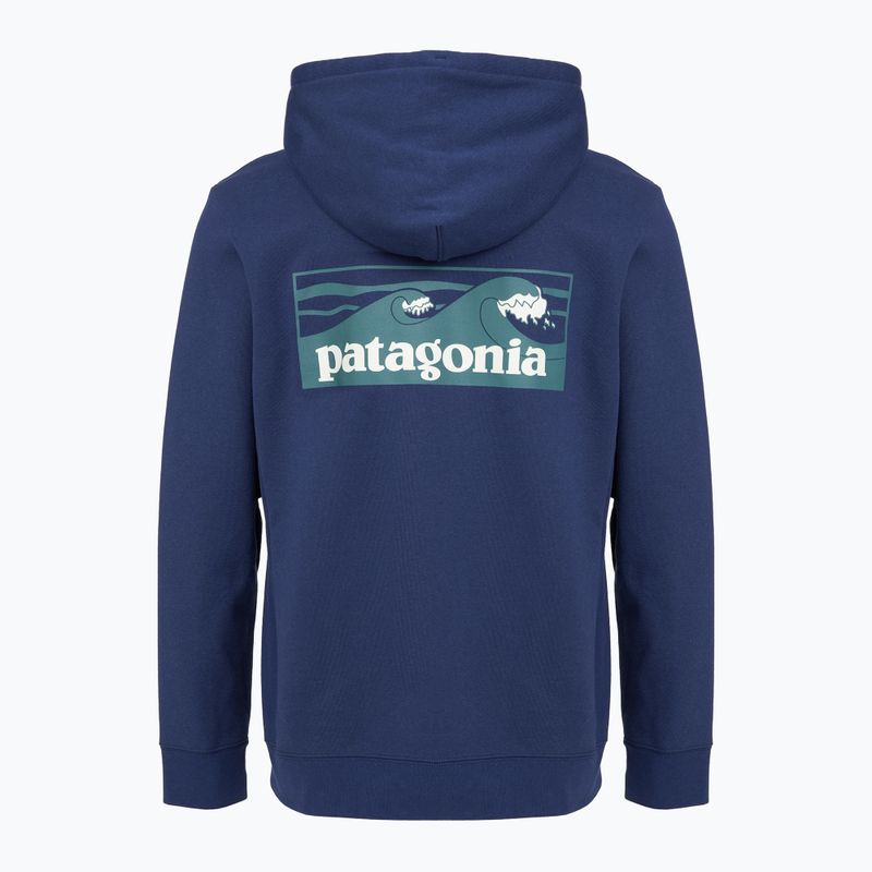 Pánská mikina Patagonia Boardshort Logo Uprisal Hoody clement blue 2