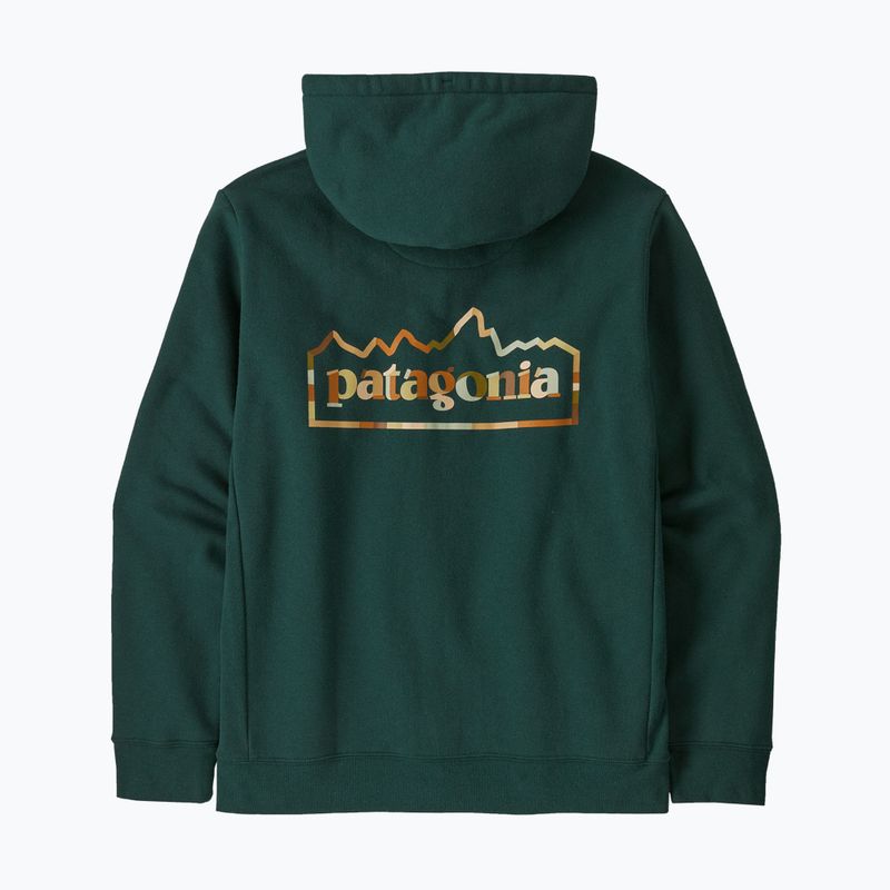 Pánská mikina Patagonia Unity Fitz Uprisal Hoody cascade green 2