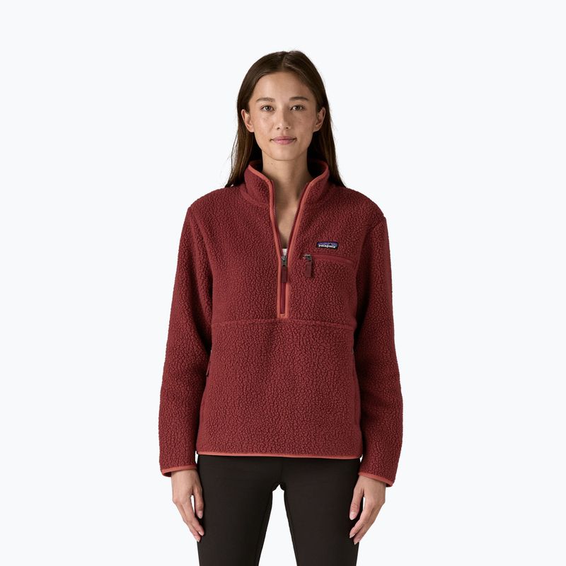 Dámská fleecová mikina Patagonia Retro Pile Marsupial sequoia red