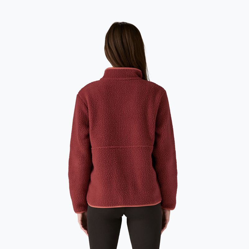 Dámská fleecová mikina Patagonia Retro Pile Marsupial sequoia red 2