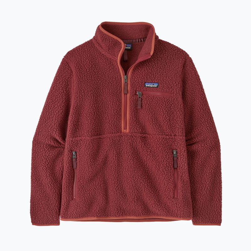 Dámská fleecová mikina Patagonia Retro Pile Marsupial sequoia red 3