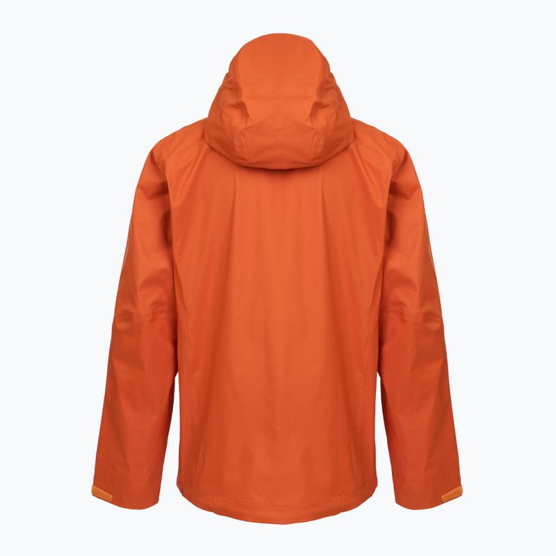 Pánská nepromokavá bunda Patagonia Granite Crest Rain coal orange 2