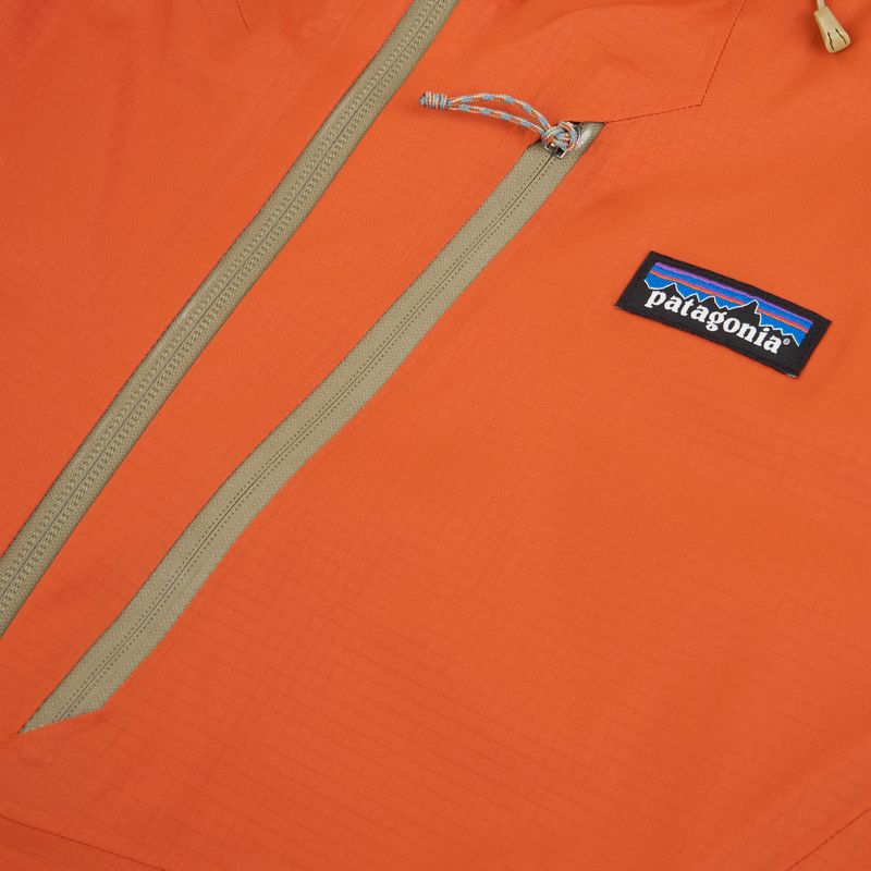 Pánská nepromokavá bunda Patagonia Granite Crest Rain coal orange 3