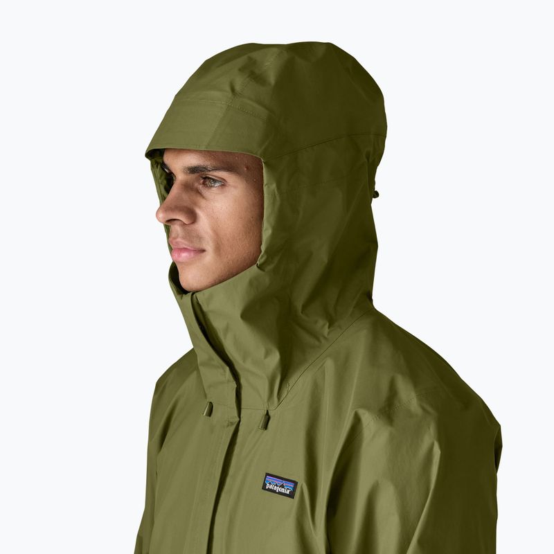 Pánská nepromokavá bunda Patagonia Torrentshell 3L Rain caper green 5