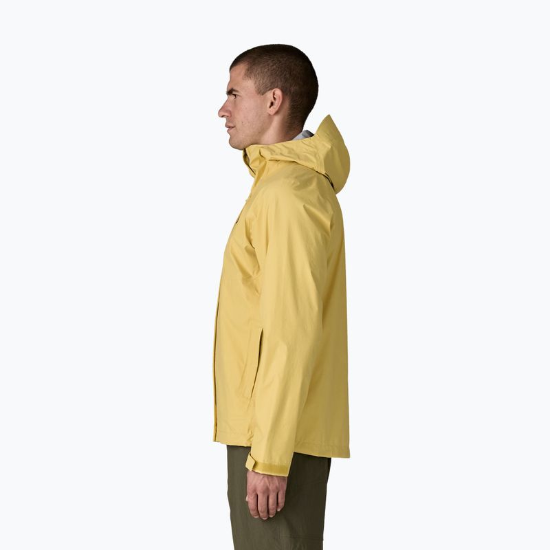 Pánská nepromokavá bunda Patagonia Torrentshell 3L Rain limestone yellow 4