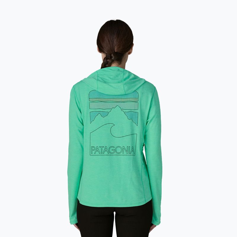 Dámská mikina Patagonia Capilene Cool Sun Hoody aqua stone/early teal x-dye 2