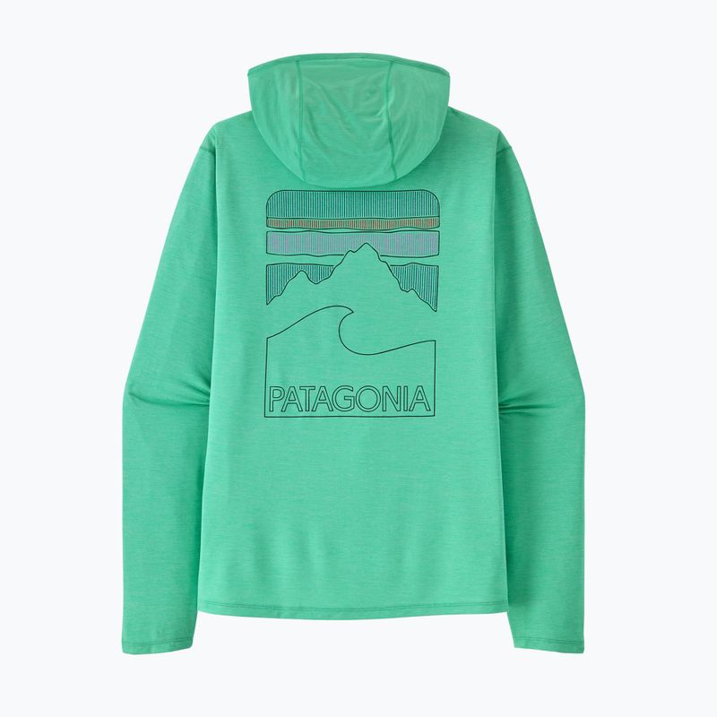 Dámská mikina Patagonia Capilene Cool Sun Hoody aqua stone/early teal x-dye 3