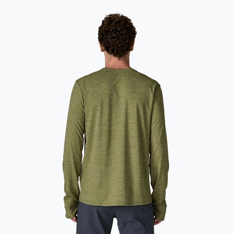 Pánské tričko Longsleeve Patagonia Capilene Cool Sun caper green/buckhorn green x-dye 3