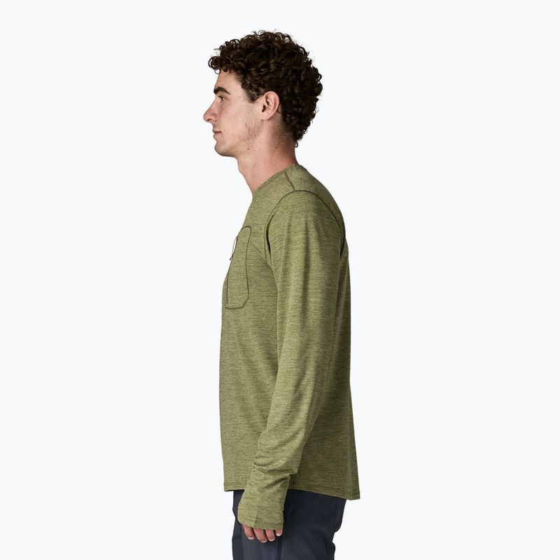 Pánské tričko Longsleeve Patagonia Capilene Cool Sun caper green/buckhorn green x-dye 4